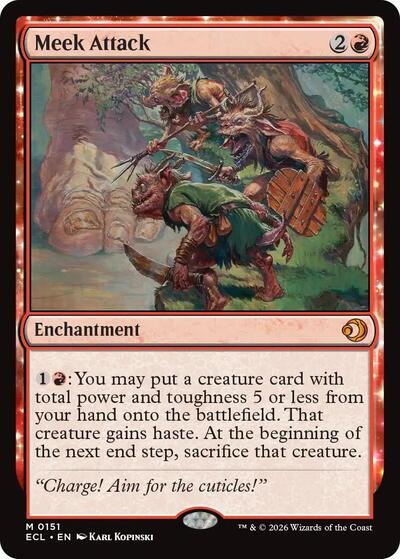 Meek Attack (Lorwyn Eclipsed) Near Mint