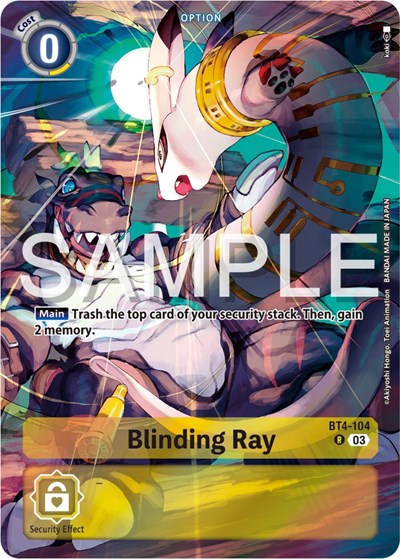 Blinding Ray (Bonus Pack) (Starter Deck 17: Double Typhoon Advanced Deck Set) Near Mint Foil