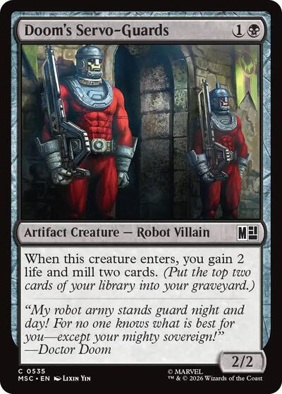 Doom's Servo-Guards (Commander: Marvel Super Heroes) Near Mint