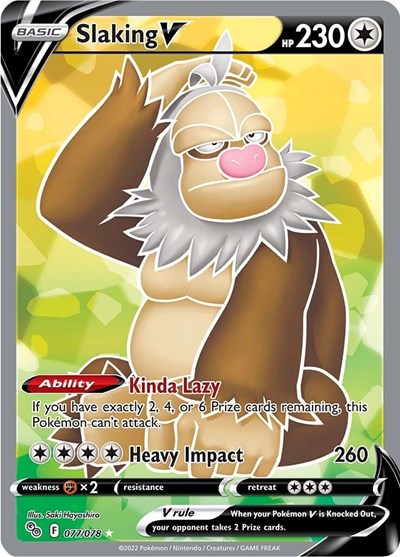 Slaking V (Full Art) (Pokemon GO) Near Mint Holofoil