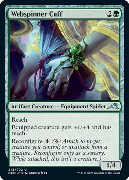 Webspinner Cuff (Kamigawa: Neon Dynasty) Near Mint - Nick Nack's Full Frontal Attack
