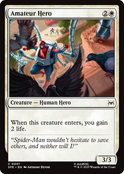 Amateur Hero (Marvel's Spider - Man: Eternal - Legal) Near Mint - Nick Nack's Full Frontal Attack