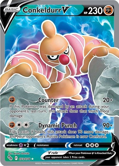 Conkeldurr V (Full Art) (Pokemon GO) Near Mint Holofoil