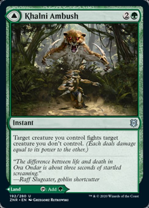 Khalni Ambush / Khalni Territory (Zendikar Rising) Near Mint - Nick Nack's Full Frontal Attack