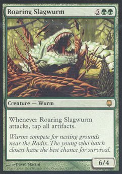 Roaring Slagwurm (Darksteel) Light Play - Nick Nack's Full Frontal Attack