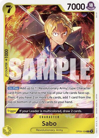 Sabo (104) (Emperors in the New World) Near Mint Foil