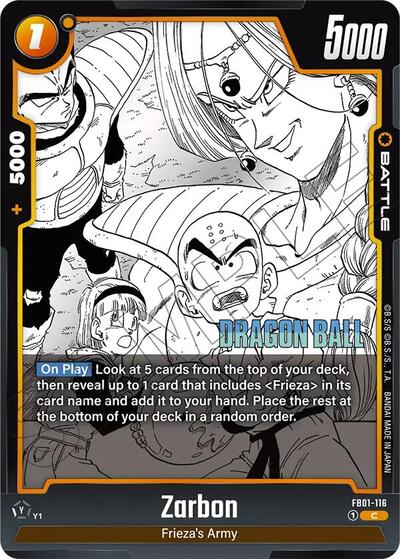 Zarbon FB01 - 116 (Manga Booster 02) Near Mint Holofoil - Nick Nack's Full Frontal Attack