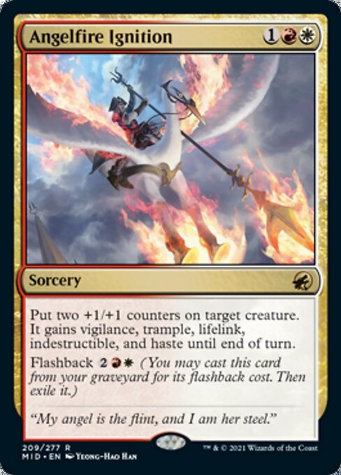 Angelfire Ignition (Innistrad: Midnight Hunt) Near Mint - Nick Nack's Full Frontal Attack