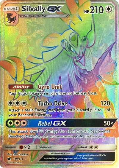 Silvally GX (Secret) (SM - Crimson Invasion) Near Mint Holofoil