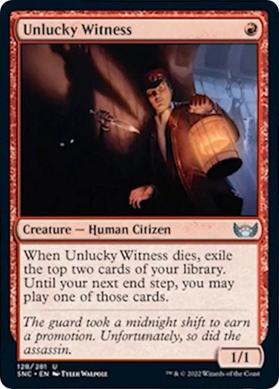 Unlucky Witness (Streets of New Capenna) Near Mint - Nick Nack's Full Frontal Attack