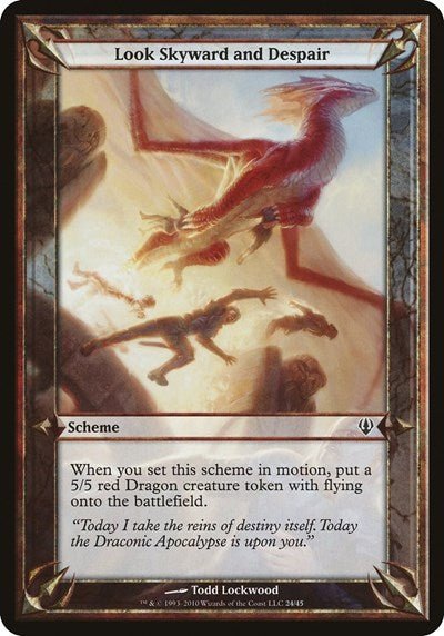 Look Skyward and Despair (Archenemy) (Oversize Cards) Medium Play - Nick Nack's Full Frontal Attack