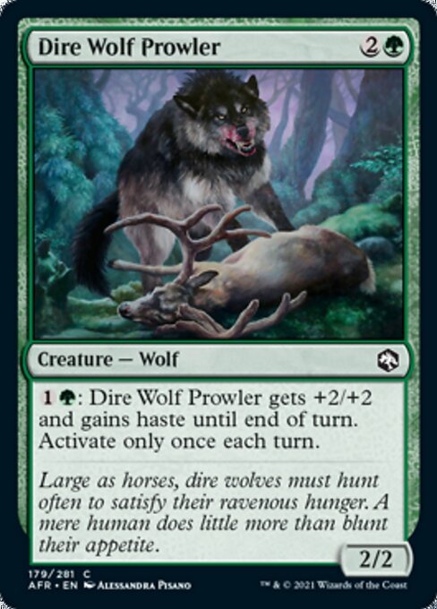 Dire Wolf Prowler (Adventures in the Forgotten Realms) Near Mint - Nick Nack's Full Frontal Attack