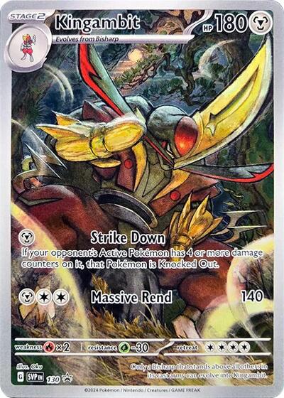 Kingambit - 130 (SV: Scarlet & Violet Promo Cards) Near Mint Holofoil