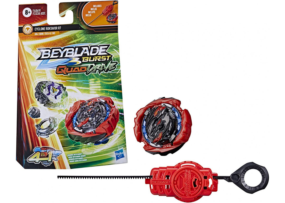 Beyblade Burst QuadDrive Cyclone Roktavor R7 Starter Pack