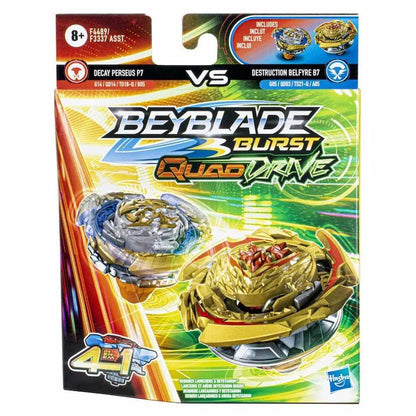 Beyblade Burst QuadDrive Decay Perceus P7 & Destruction Belfyre B7 2-Pack