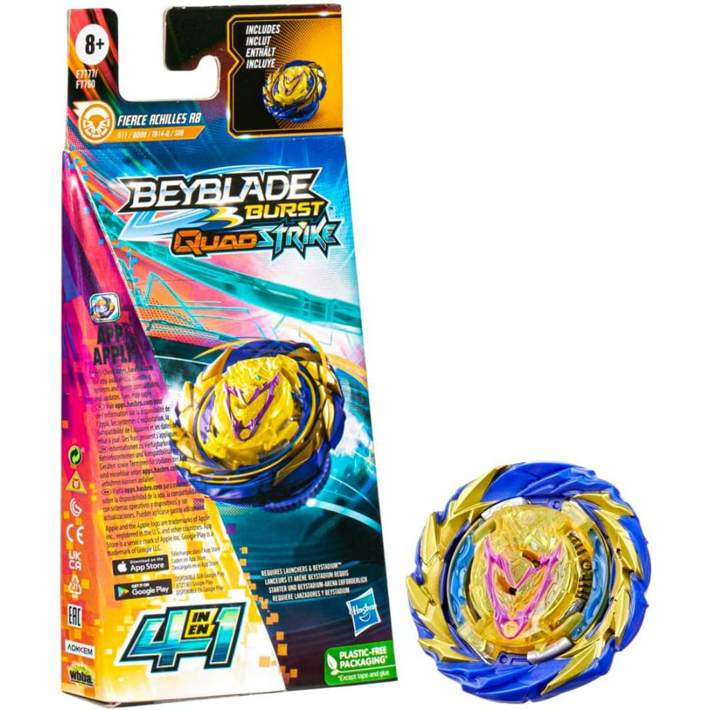 Beyblade Burst QuadStrike Fierce Achilles A8 Single Pack