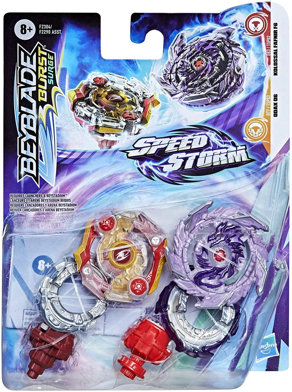 Beyblade Burst Surge Odax O6 & Kolossal Fafnir F6 2-Pack