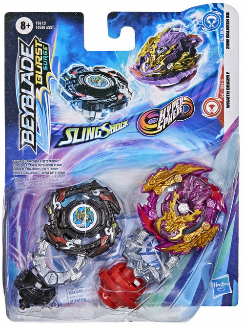 Beyblade Burst Surge Wraith Driger F & Zone Balkesh B5 2-Pack