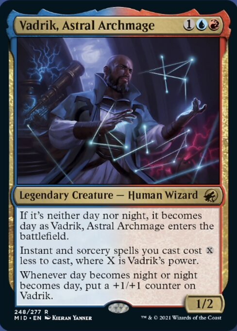 Vadrik, Astral Archmage (Innistrad: Midnight Hunt) Near Mint - Nick Nack's Full Frontal Attack