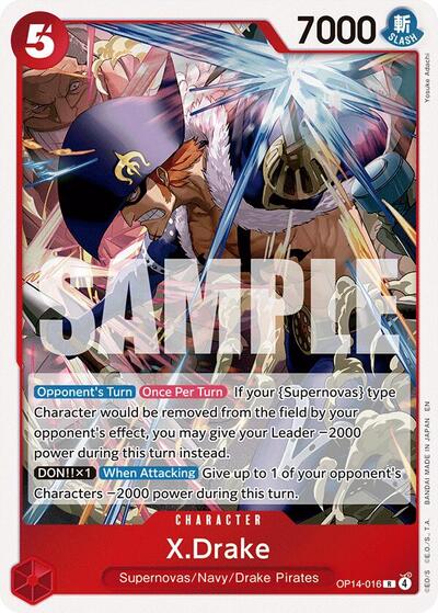X.Drake (The Azure Sea's Seven) Near Mint Foil - Nick Nack's Full Frontal Attack