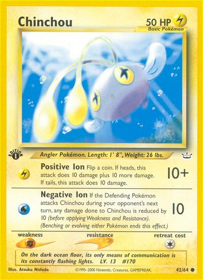 Chinchou (Neo Revelation) Light Play 1st Edition