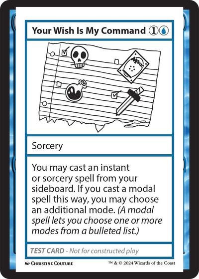Your Wish Is My Command (Mystery Booster 2 Playtest Cards) Near Mint