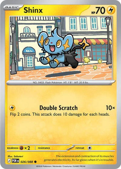 Shinx (ME03: Perfect Order) Near Mint - Nick Nack's Full Frontal Attack