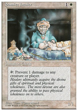 Samite Healer (4th Edition) Light Play - Nick Nack's Full Frontal Attack