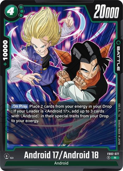 Android 17/Android 18 (Blazing Aura) Near Mint Holofoil