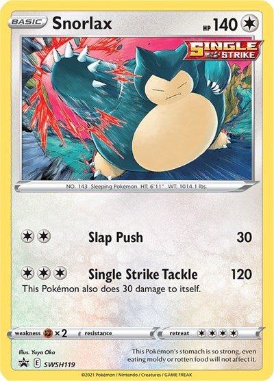 Snorlax - SWSH119 (SWSH: Sword & Shield Promo Cards) Near Mint Holofoil - Nick Nack's Full Frontal Attack