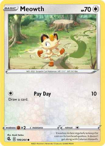 Meowth (199/264) [Espada y escudo: Golpe de fusión] 