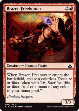 Brazen Freebooter (Rivals of Ixalan) Near Mint - Nick Nack's Full Frontal Attack