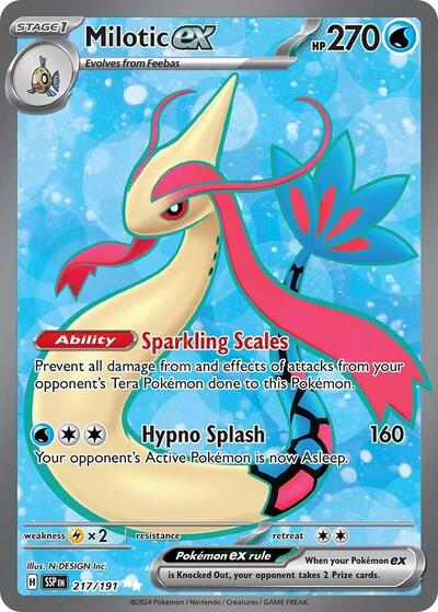 Milotic ex - 217 (SV08: Surging Sparks) Near Mint Holofoil