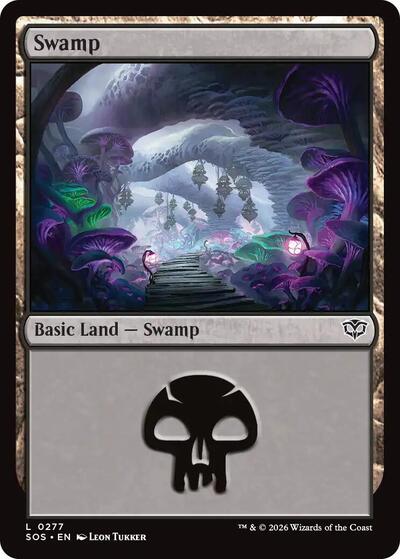Swamp (0277) (Secrets of Strixhaven) Near Mint Foil
