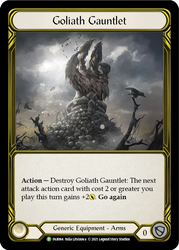 Goliath Gauntlet (Golden) [FAB064] (Promo)  Cold Foil