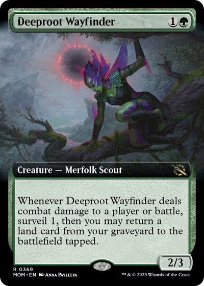 Deeproot Wayfinder (Extended Art) (March of the Machine) Near Mint Foil