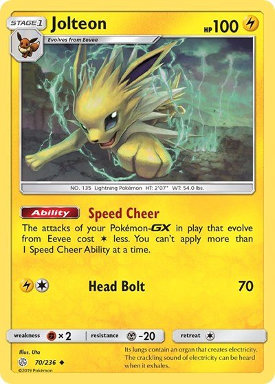Jolteon (SM - Cosmic Eclipse) Near Mint - Nick Nack's Full Frontal Attack