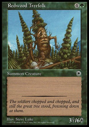 Redwood Treefolk (Portal) Light Play - Nick Nack's Full Frontal Attack