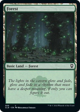 Forest (468) (Commander Legends: Battle for Baldur's Gate) Near Mint Foil - Nick Nack's Full Frontal Attack