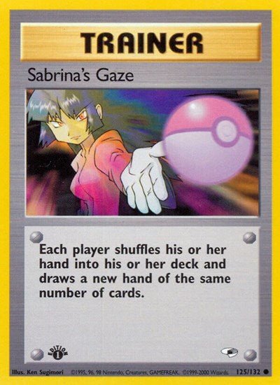 Sabrina's Gaze (Gym Heroes) Light Play Unlimited - Nick Nack's Full Frontal Attack