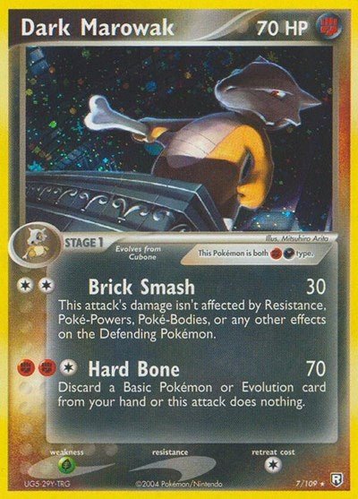 Dark Marowak (Team Rocket Returns) Damaged / Poor Reverse Holofoil - Nick Nack's Full Frontal Attack