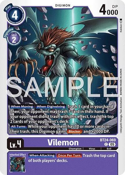 Vilemon (Time Stranger) Near Mint - Nick Nack's Full Frontal Attack