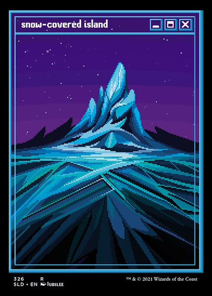 Snow-Covered Island 326 (Secret Lair) Near Mint Foil