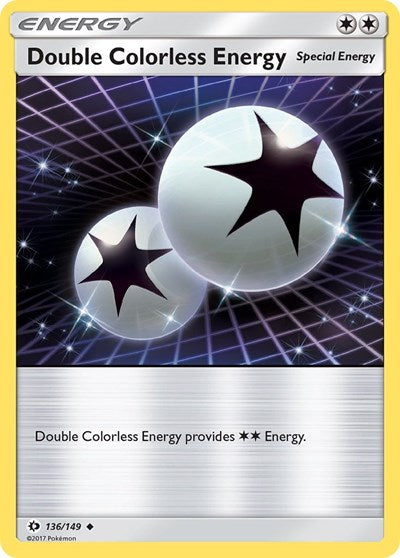 Double Colorless Energy (SM Base Set) Medium Play Reverse Holofoil