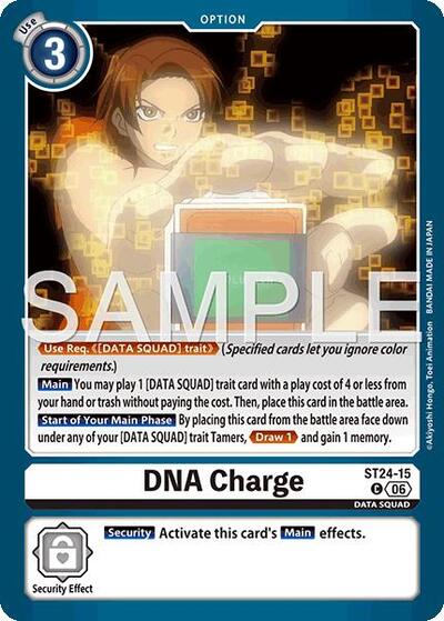 DNA Charge (Starter Deck 24: Data Squad) Near Mint - Nick Nack's Full Frontal Attack