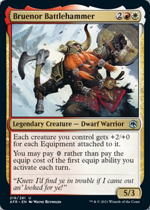Bruenor Battlehammer (Adventures in the Forgotten Realms) Near Mint Foil - Nick Nack's Full Frontal Attack