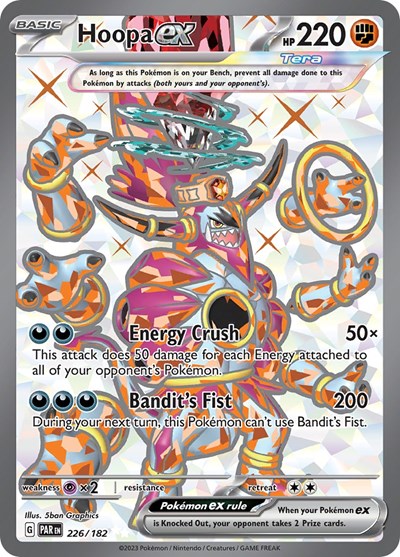 Hoopa ex - 226 (Scarlet and Violet: Paradox Rift) Near Mint Holofoil
