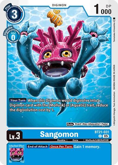 Sangomon (World Convergence) Near Mint - Nick Nack's Full Frontal Attack