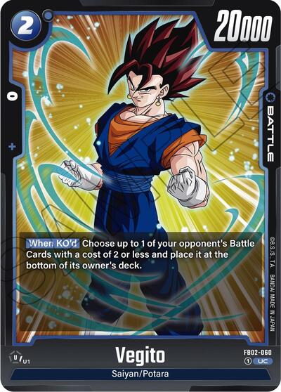 Vegito FB02-060 (Blazing Aura) Near Mint