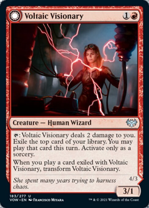 Voltaic Visionary / Volt - Charged Berserker (Innistrad: Crimson Vow) Near Mint - Nick Nack's Full Frontal Attack